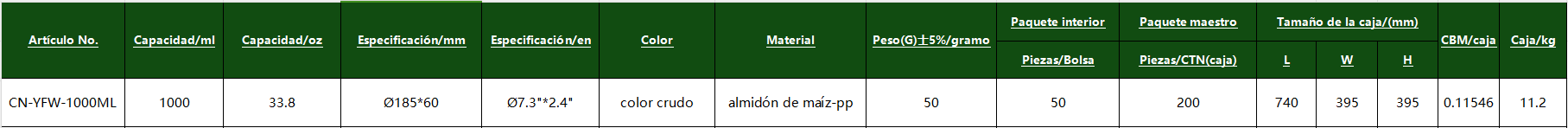 CN-YFW-1000ML CN-YFW-1000ML