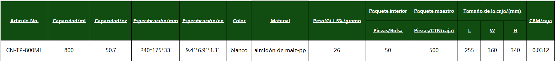 CN-TP-800ML CN-TP-800ML
